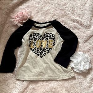 Garanimals, size 18 months, t shirt, leopard print shirt, lightweight
